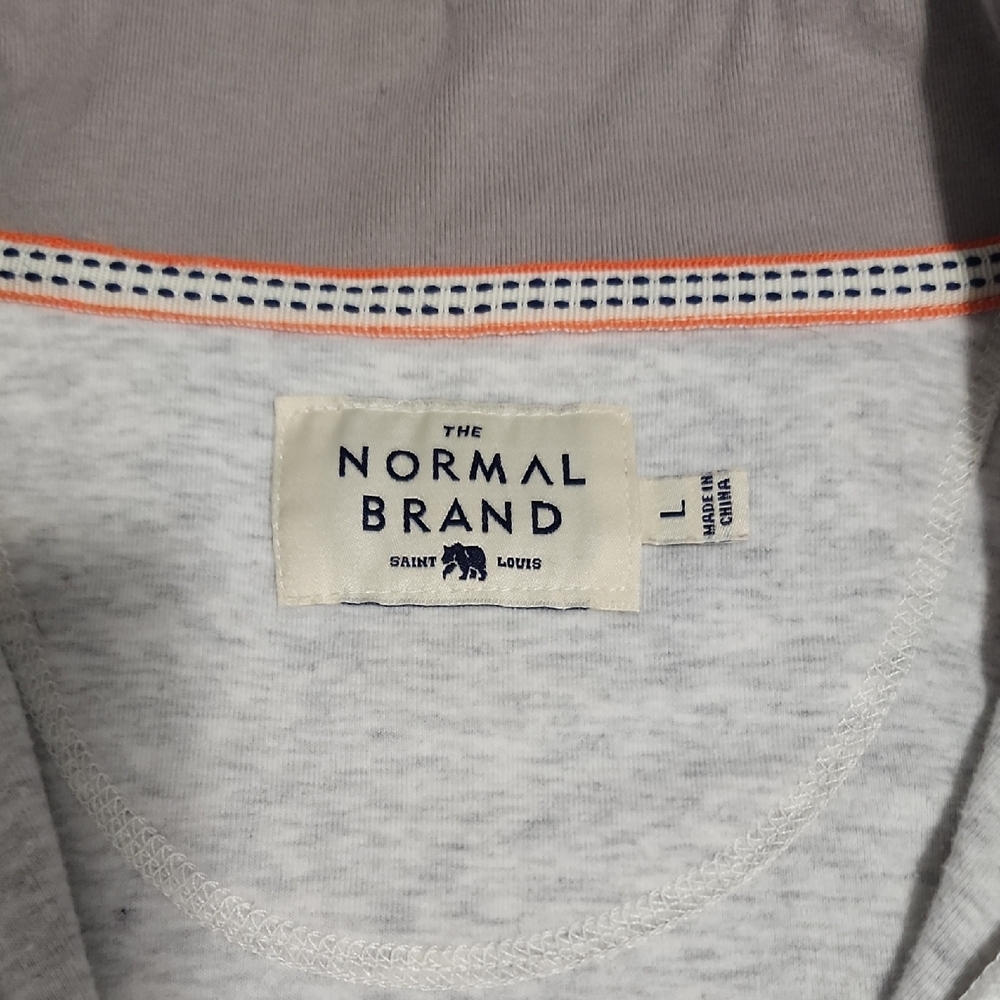 Normal Brand Gray Quarter-Zip Pullover Large - image 2
